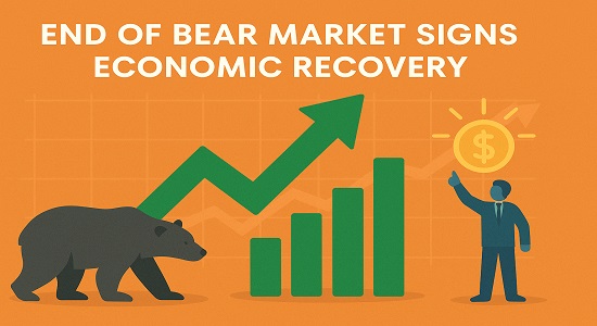 Signs of bear market recovery with improving GDP, lower unemployment, and stabilizing stock prices