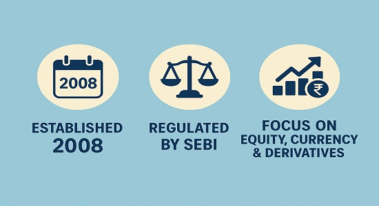 Infographic explaining Metropolitan Stock Exchange (MSE) – overview, year of establishment, and market segments.