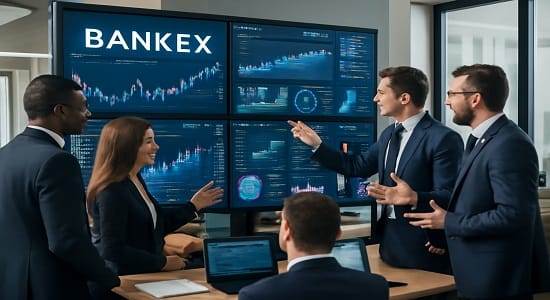 Investors analyzing BSE Bankex chart for banking sector investments