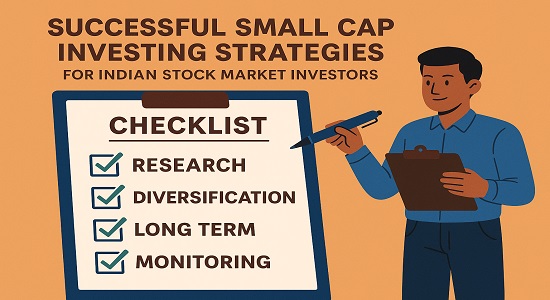 Proven small cap investing strategies in India including diversification and long-term holding.