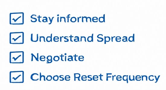 Tips for borrowers on managing MCLR loans effectively including negotiation and reset frequency