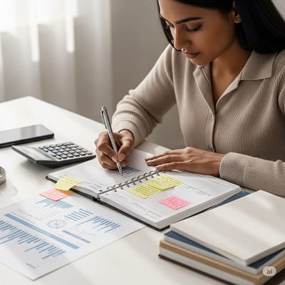 Budget spreadsheet for managing debt effectively.