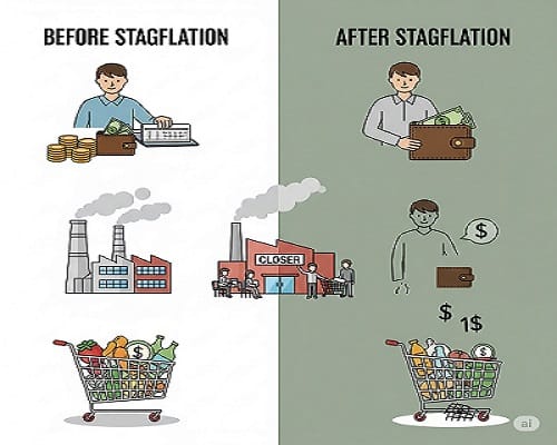 Comparison of consumer impact before and during stagflation