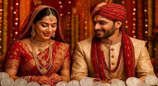 Gold and silver cultural importance in Indian weddings and festivals