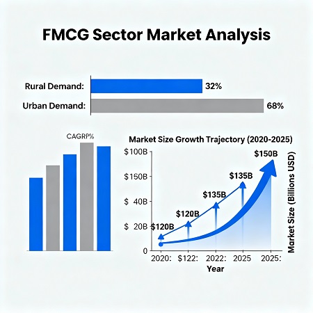 FMCG sector growth trends in India chart.